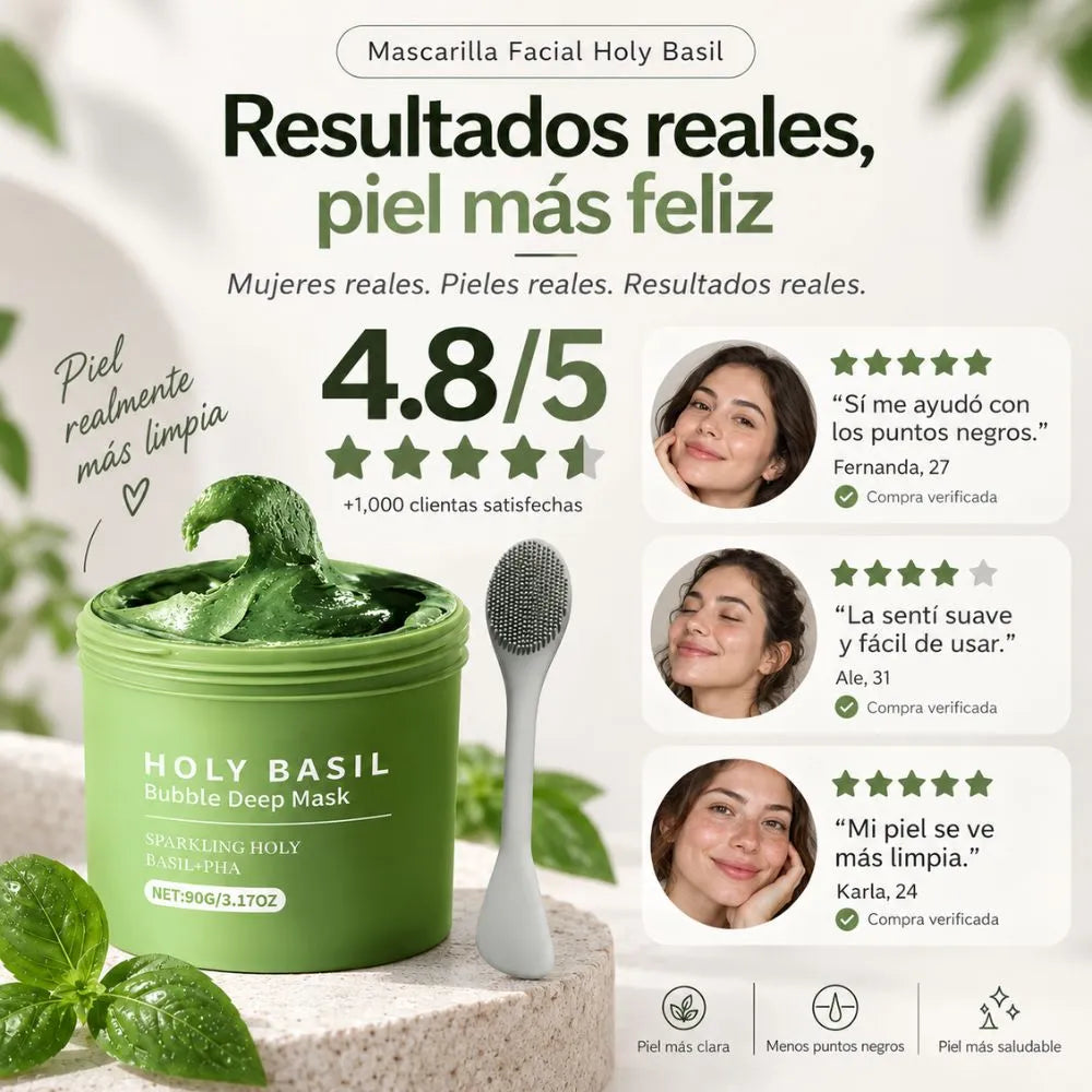 Mascarilla Para Cara HOLY BASIL Viral