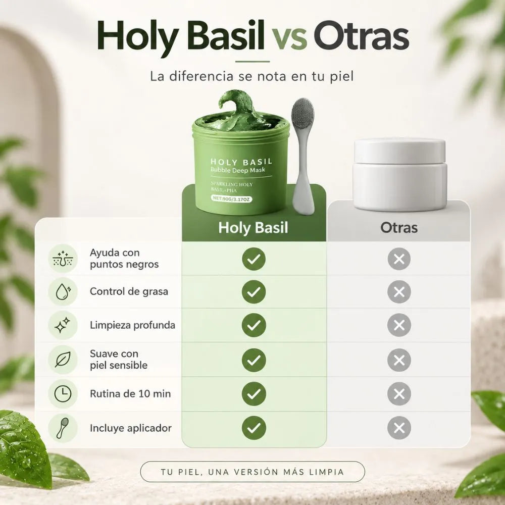 Mascarilla Para Cara HOLY BASIL Viral