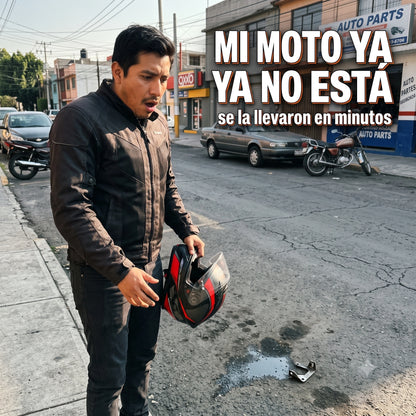 Candado de Disco con Alarma 110dB · Antirrobo para Moto, Bici y Patín Eléctrico