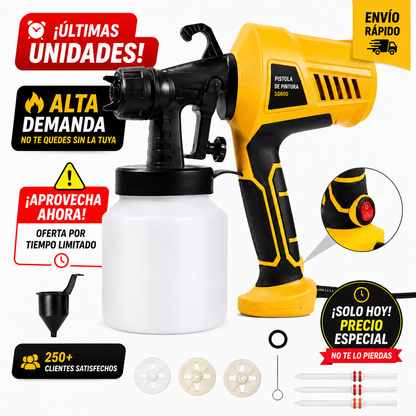 ⚡Pistola Eléctrica Profesional  - Te Ahorra Tiempo, Pintura y Dinero